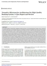 Towards a Microservice Architecture for High-quality Banking System: A Case Report and Review