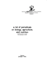 a list of periodical on biology, agriculture and nutrition, Available at the Iranian Documentation